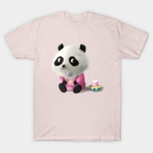 Cute fluffy panda T-Shirt